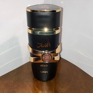 Lattafa Asad Black and Gold Men's Fragrance